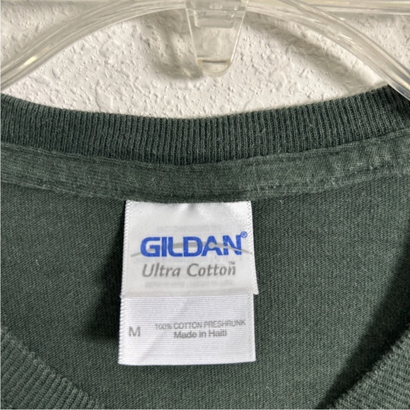 Y2K UNC Charlotte 49ers Green Gildan T-Shirt Niner Nation Gold Size Medium - Picture 5 of 9